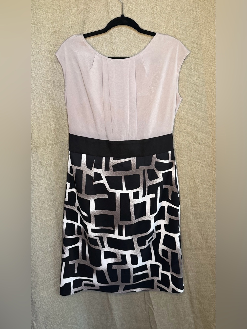 ALYX Dress Colorblock Geometric Sheath Dress